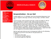 Tablet Screenshot of bergensklubben.com
